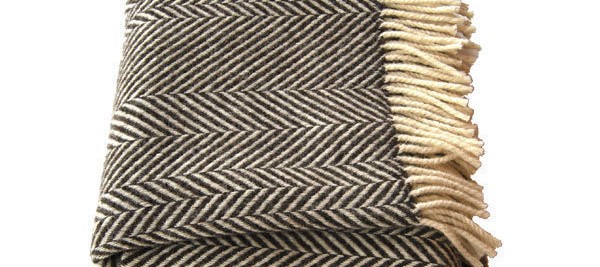 Jacob Chevron Stripe Blanket