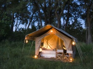 Ensuite Safari Tent in the Chobe National Park