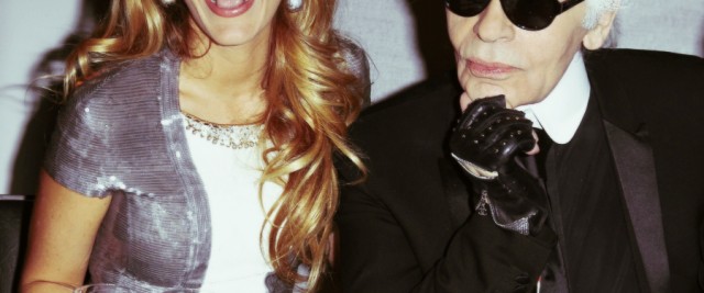 Blake Lively & Karl Lagerfeld