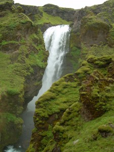 Waterfalls on the river Skóga